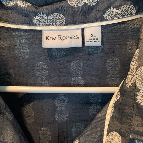 Kim Rogers Pineapple Print Top - Picture 4 of 4